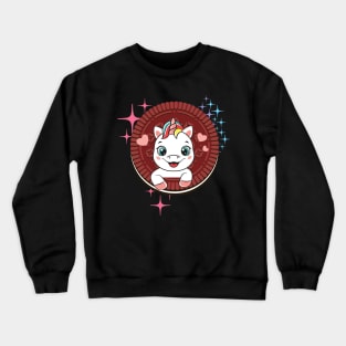 Cream Unicorn Cookie Crewneck Sweatshirt